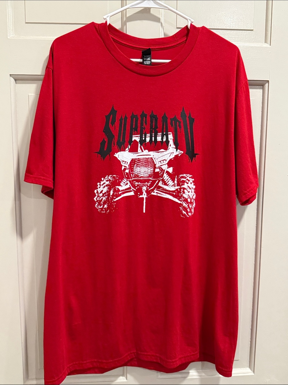 Perfect Tri District "Super ATV" Red Tee Shirt Size XL